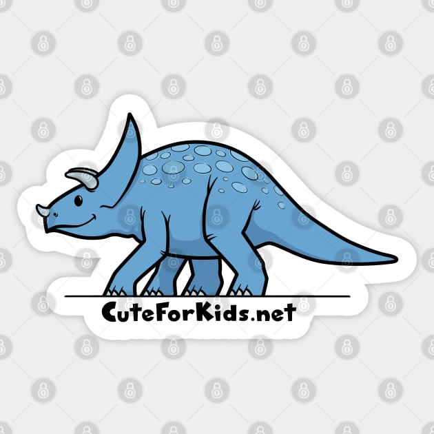 CuteForKids - Triceratops - Branded Sticker by VirtualSG